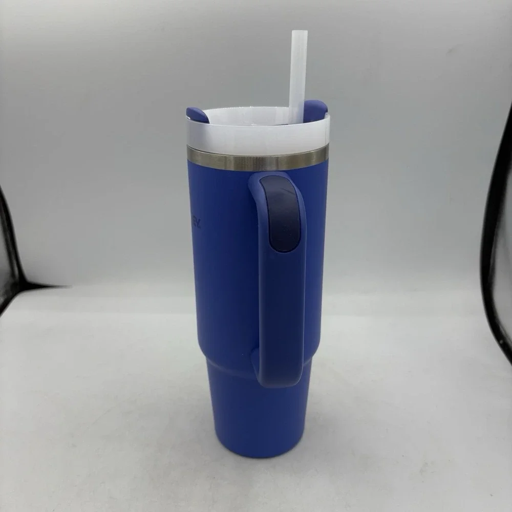 Stanley Quencher H2.0 Tumbler Travel Mug Hot & Cold 30 oz Iris Blue w Lid Straw - Picture 6 of 9
